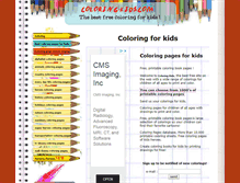 Tablet Screenshot of coloring-kids.com